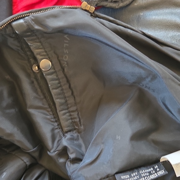 Wilson Women's Dark Leather Jacket - Picture 6 of 7